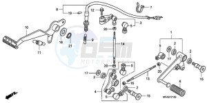 CBF1000AA UK - (E / MKH) drawing PEDAL