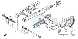 SLR650 drawing SWINGARM