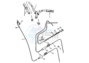 BW'S BUMP 50 drawing STEERING HANDLE -CABLE