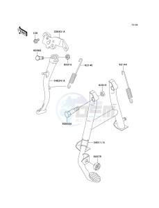 EX 500 D [NINJA 500R] (D6F-D9F) D7F drawing STAND-- S- -