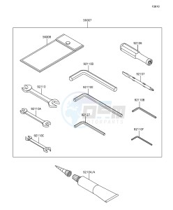 Z1000 ABS ZR1000GGF FR GB XX (EU ME A(FRICA) drawing Owner's Tools