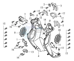 JOYRIDE 200i drawing COWLING INNER FR PLATE