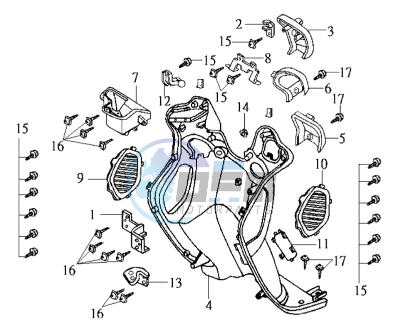 COWLING INNER FR PLATE