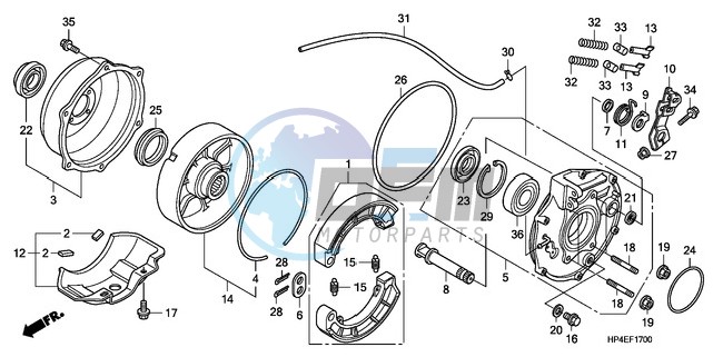 REAR BRAKE PANEL