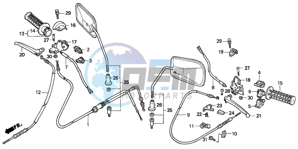 HANDLE LEVER/SWITCH/CABLE