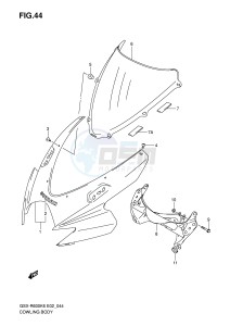 GSX-R600 (E2) drawing COWLING BODY