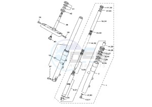 XVS DRAG STAR 650 drawing FRONT FORK MY00