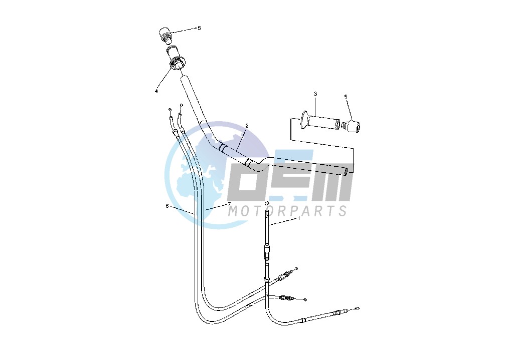 STEERING HANDLE-CABLE