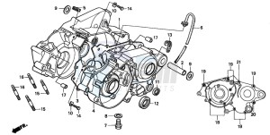 CR80RB drawing CRANKCASE