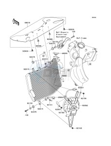 ZX 636 C [NINJA ZX-6R] (C1) C1 drawing RADIATOR