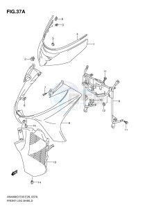 AN400 (E3-E28) Burgman drawing FRONT LEG SHIELD (MODEL K5 K6)