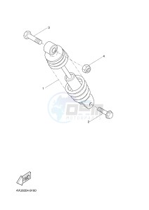 CW50N BW'S NAKED (2B7P 2B7P 2B7P) drawing REAR SUSPENSION