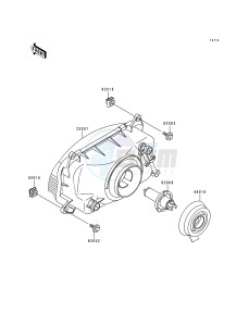 ZX 600 E [NINJA ZX-6] (E4-E6) [NINJA ZX-6] drawing HEADLIGHT-- S- -