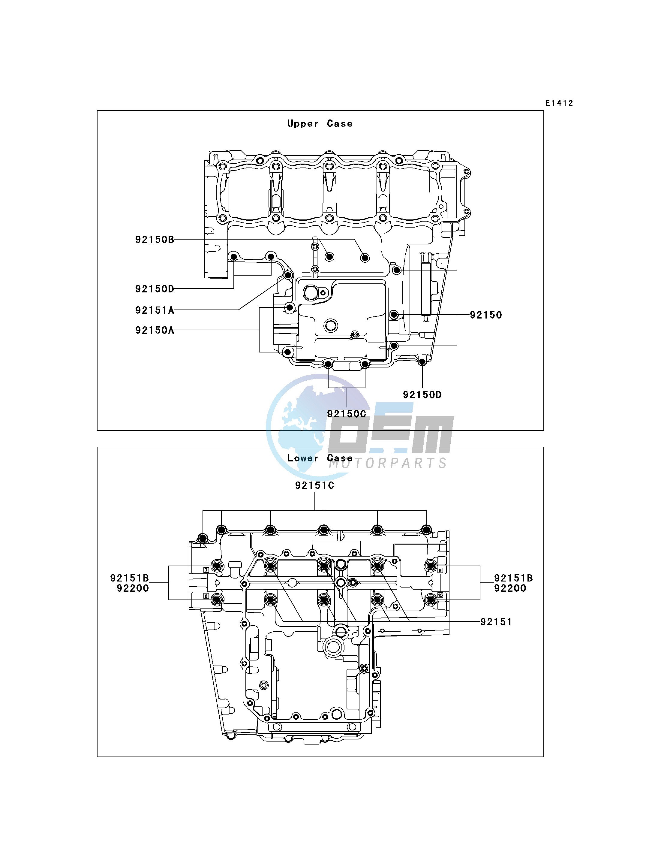 CRANKCASE BOLT PATTERN