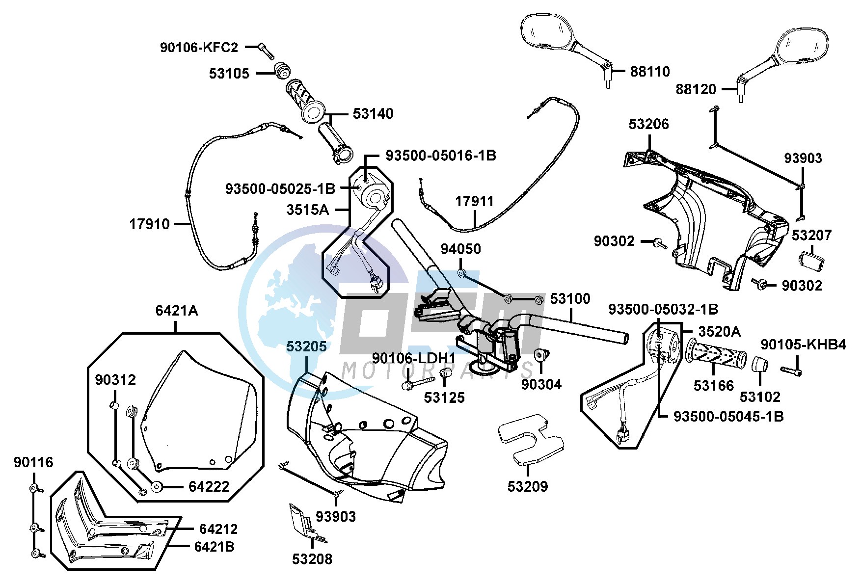 Handle Steering - Handle Cover