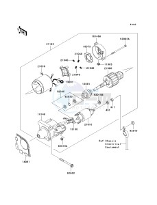 KAF 400 A [MULE 610 4X4] (A6F-AF) A6F drawing STARTER MOTOR