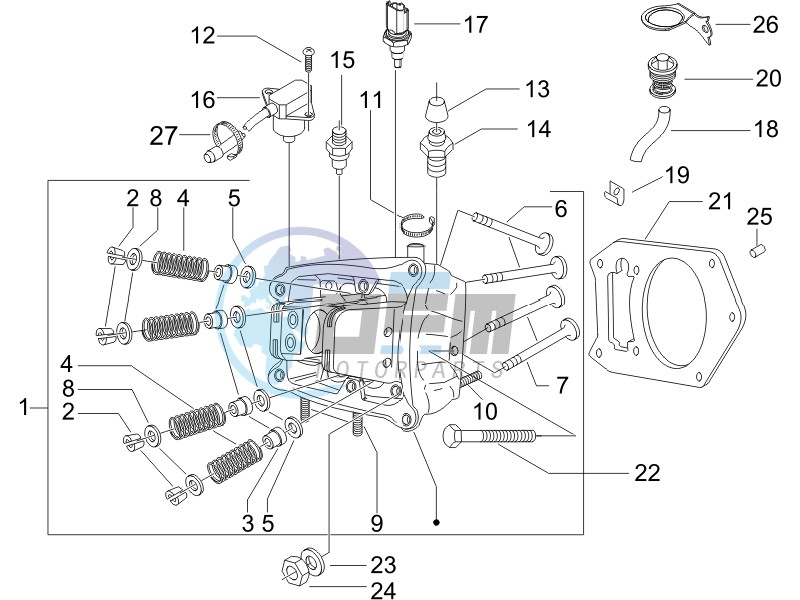 Cilinder head unit - Valve