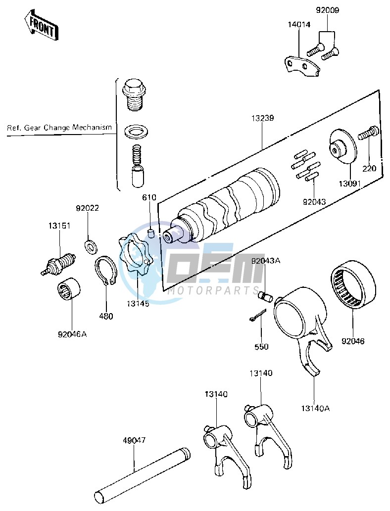 GEAR CHANGE DRUM_FORKS -- 81 B2- -