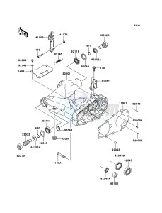 KVF360 4x4 KVF360A7F EU GB drawing Swingarm