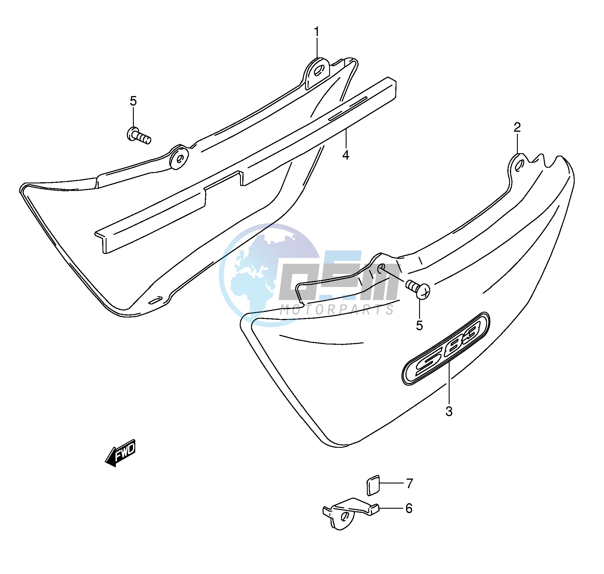 FRAME COVER (MODEL K5 K6 K7 K8)