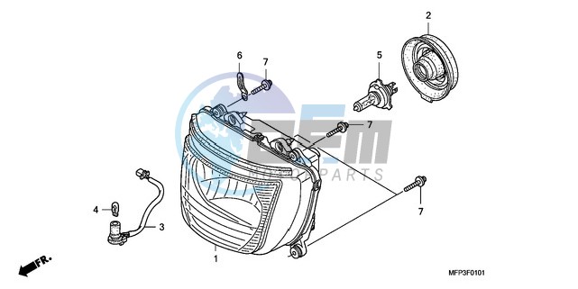 HEADLIGHT (CB1300S/CB1300 SA)