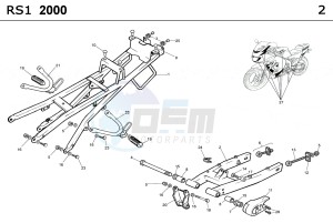 RS1 CASTROL 50 drawing CHASSIS REAR