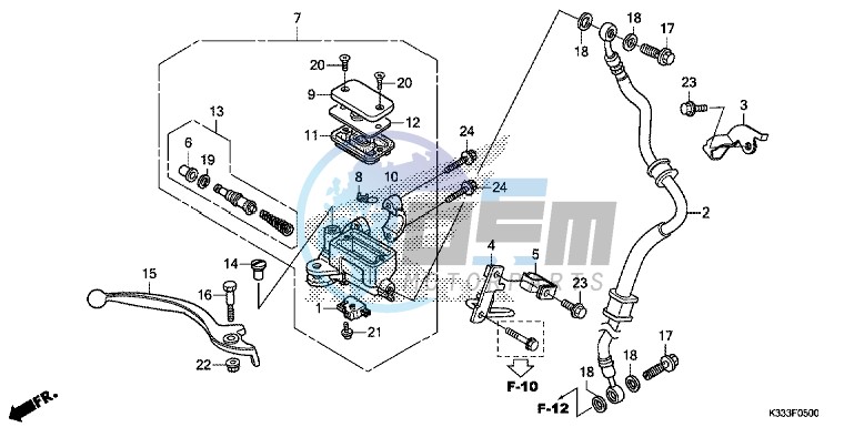 FRONT BRAKE MASTER CYLINDER (CBR250R/ 300R)