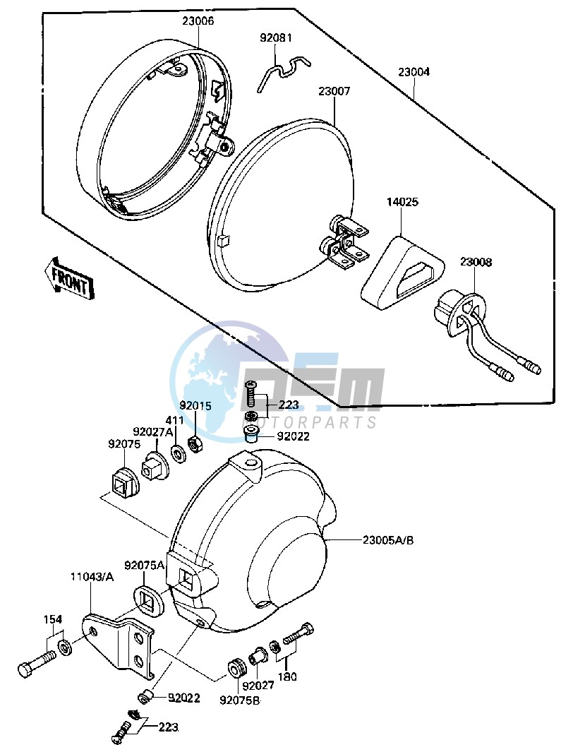 HEADLIGHT -- 84-85 C2_C3- -