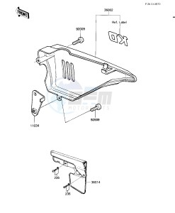 KD 80 M [KD80] (M8) [KD80] drawing SIDE COVER_CHAIN COVER