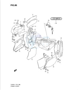 VL800 drawing FRAME COVER (VL800CL1 E24)