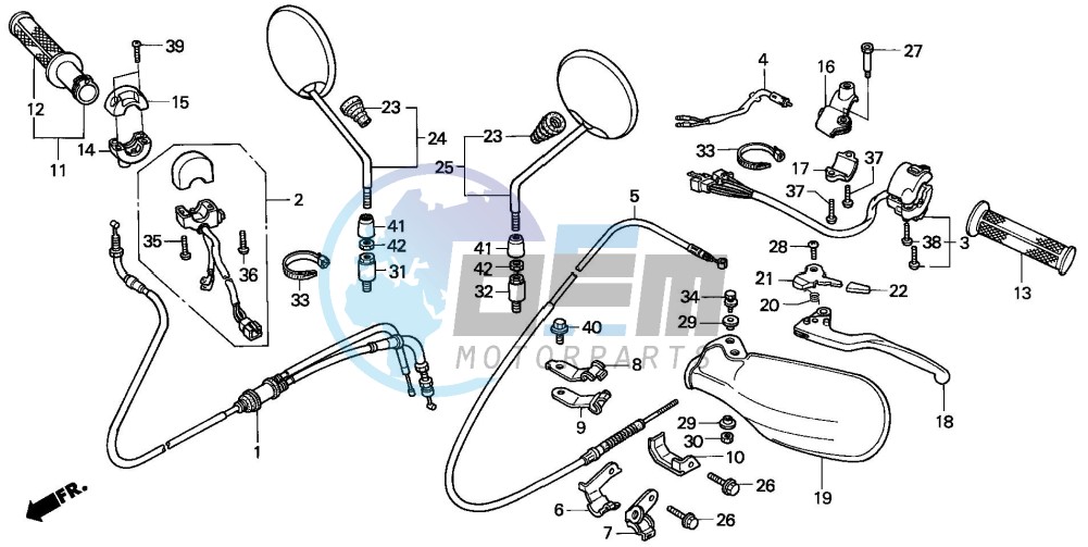 HANDLE LEVER/SWITCH/CABLE (2)