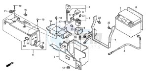 VT750CA drawing BATTERY