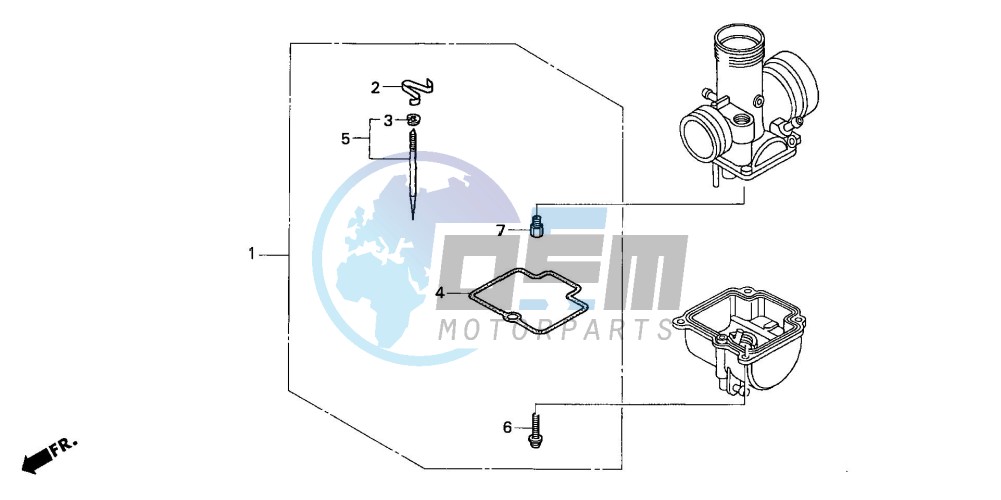 CARBURETOR O.P. KIT (CR85R3,4/RB3,4)