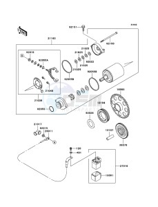 W650 EJ650-C7P GB XX (EU ME A(FRICA) drawing Starter Motor