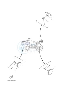 YFM450FWAD YFM45FGPB GRIZZLY 450 EPS (1CTC 1CTD 1CTE) drawing ELECTRICAL 2