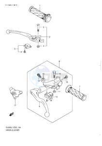 DL650 ABS V-STROM EU-UK drawing HANDLE LEVER