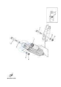 YFM700R YFM70RSSH RAPTOR 700 SPECIAL EDITION 2 (B46B) drawing REAR SUSPENSION