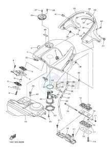 FJR1300AE FJR1300-AE (2PD1 2PD2 2PD6) drawing FUEL TANK