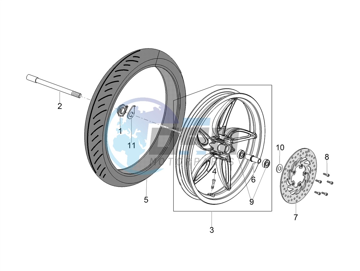 Front wheel