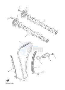 FZ8-SA 800 FZ8-S ABS (1BDA 1BDB) drawing CAMSHAFT & CHAIN