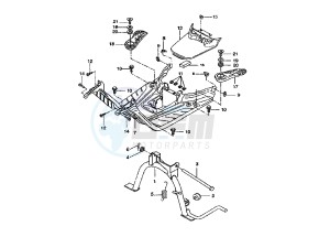 BW'S 50 drawing FOOTREST- STAND