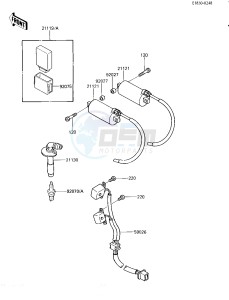 EX 250 E [NINJA 250R] (E1-E2) [NINJA 250R] drawing IGNITION