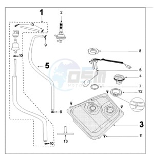 TWEET 50 drawing TANK SMAL AND FUEL PUMP