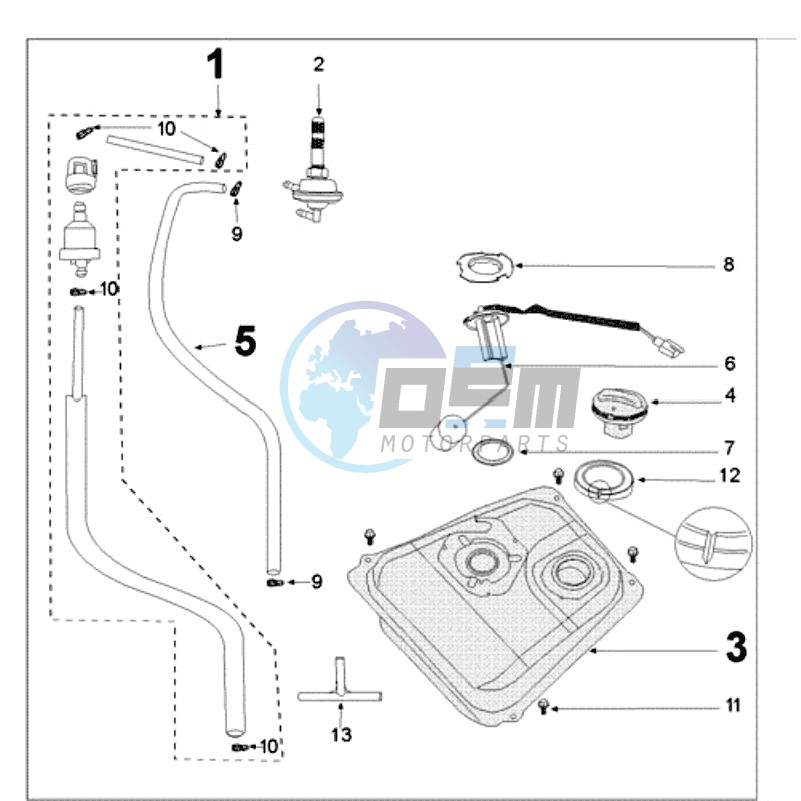 TANK SMAL AND FUEL PUMP