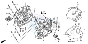 CBR125RWA France - (F / BLA CMF) drawing CRANKCASE