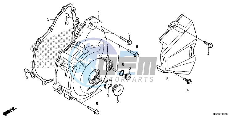 LEFT CRANKCASE COVER