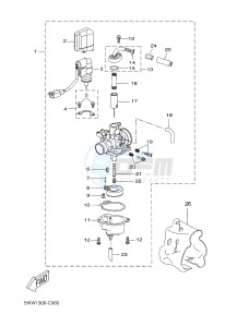 CW50 BW'S (5WWV 5WWV 5WWV) drawing CARBURETOR