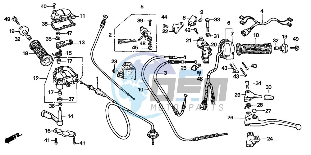 HANDLE LEVER/SWITCH/CABLE ('05)