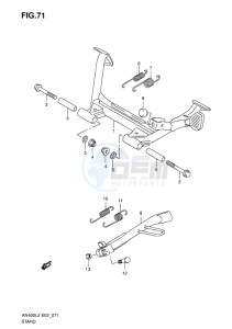 AN400 BURGMAN EU-UK drawing STAND