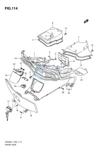 AN400 (E2) Burgman drawing FRONT BOX